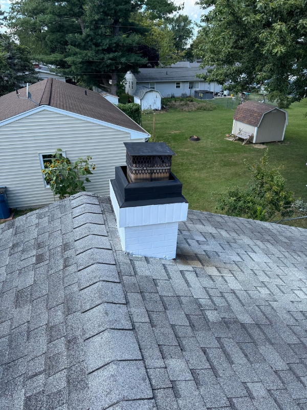 Roof inspection and cleanup work