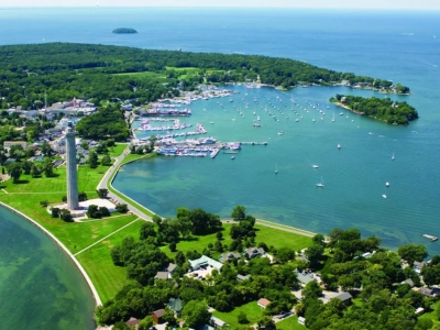 Aerial view of Put-in-Bay