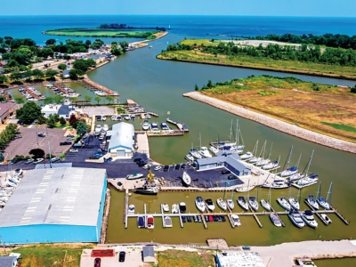 Aerial view of Huron