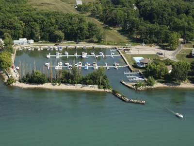Aerial view of Middle Bass