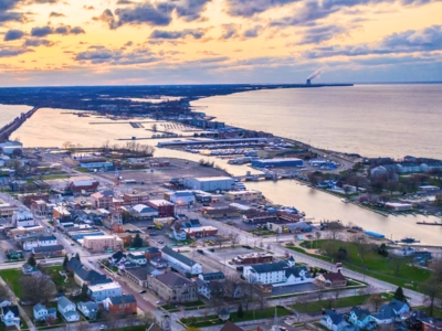 Aerial view of Port Clinton
