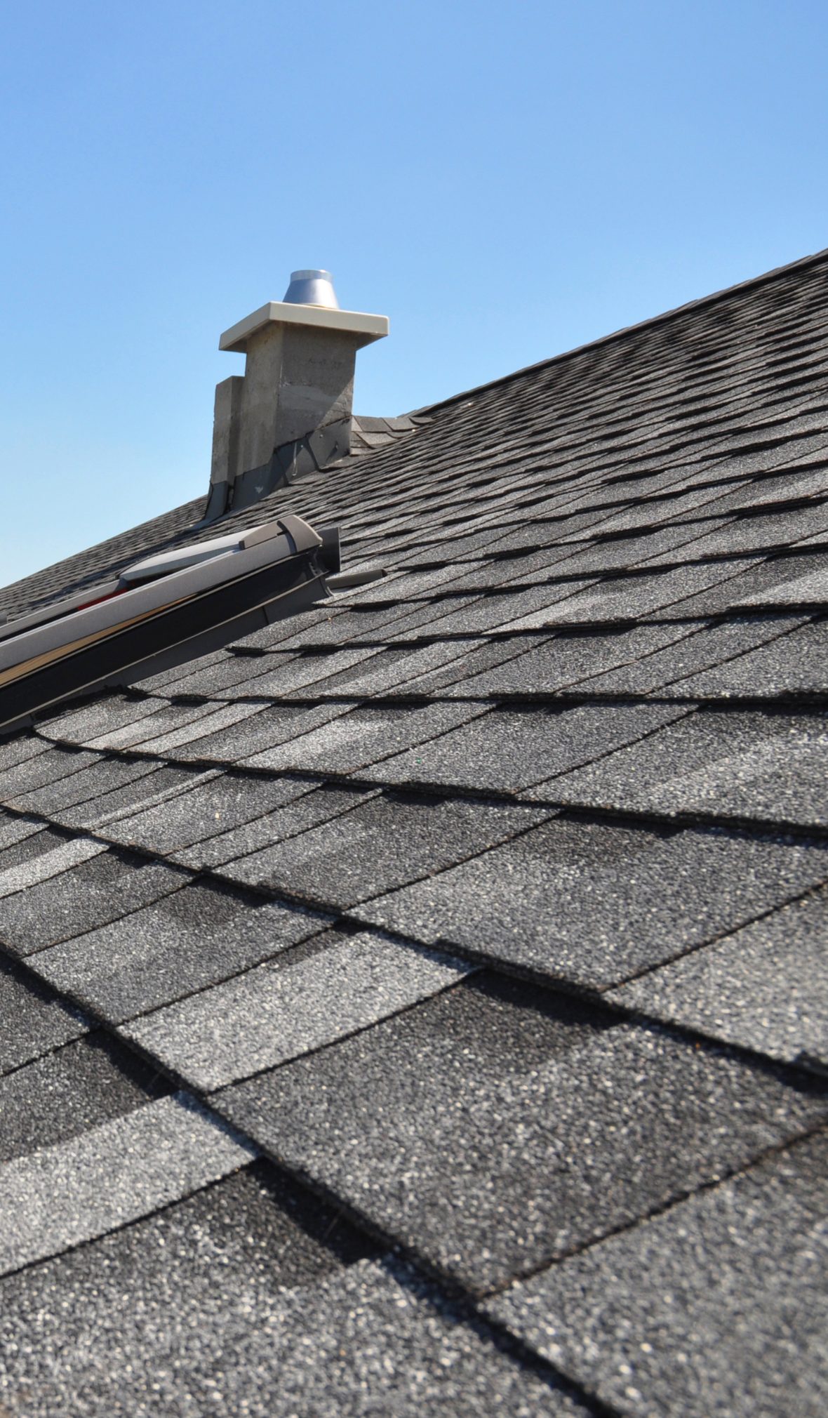 Close up of shingles in Northern Ohio